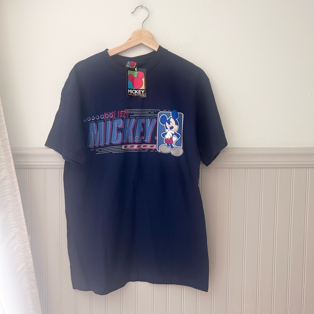 ⭐️ NEW RARE Vintage Mickey Mouse Unlimited Brazos Graphic T-Shirt NWT Medium